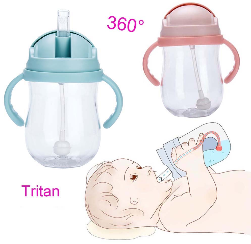 Silica Gel Feeding Kids Toddler Newborn Baby Drink Cups Water Bottles Kids Drinking Sippy A Cup with Straw Copo Infantil Drinker - Korvel