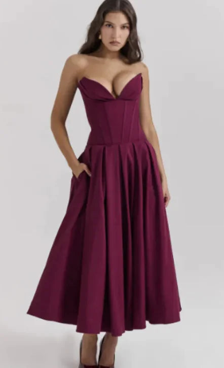 Vestido Elegante Sin Mangas para Mujeres