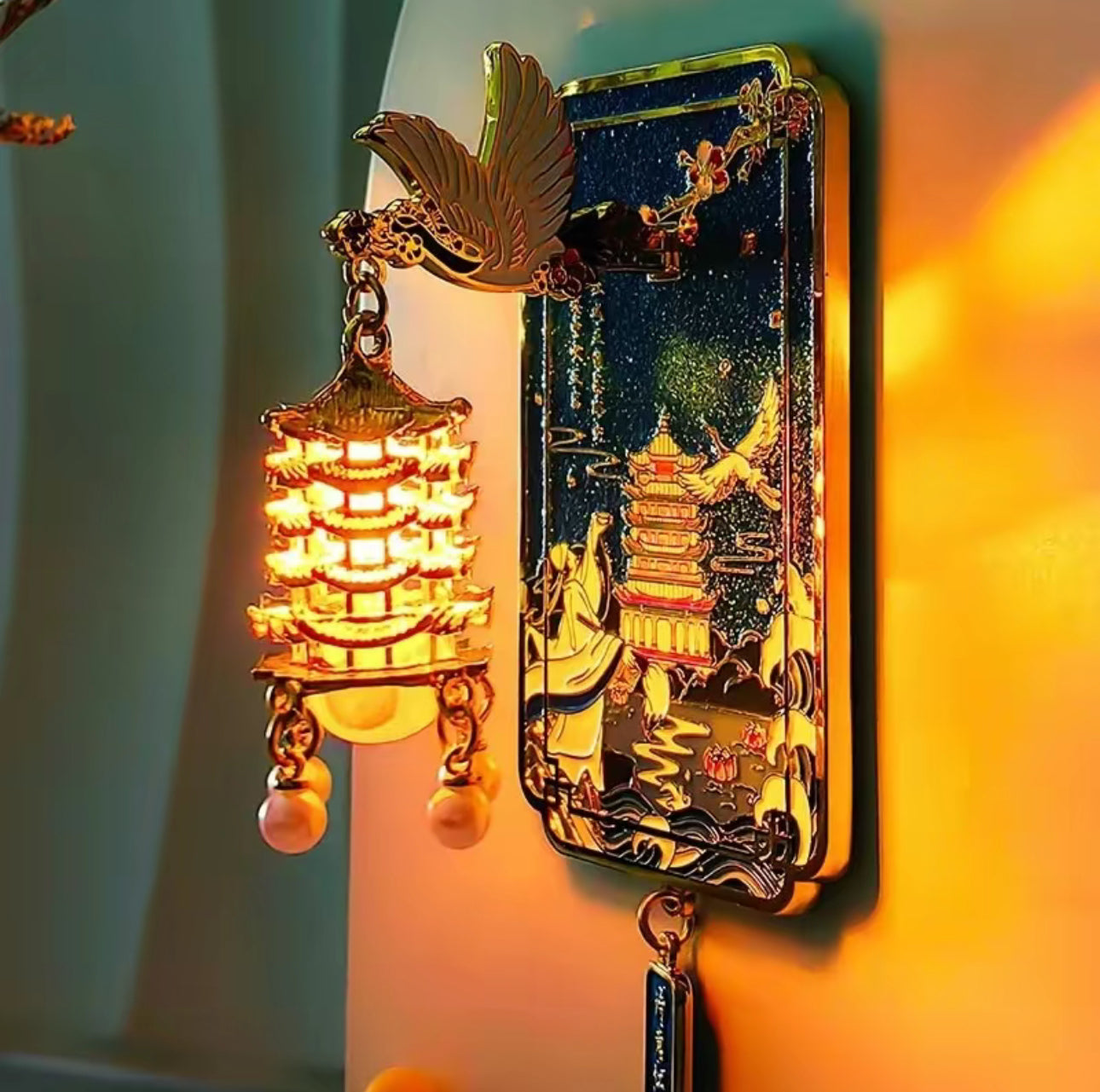 GlowCrane Wuhan Magnet - Luminous Cultural Souvenir