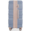 Luggage Sets New Model Expandable ABS Hardshell 3pcs Clearance Luggage (light blue and golden) - Korvel