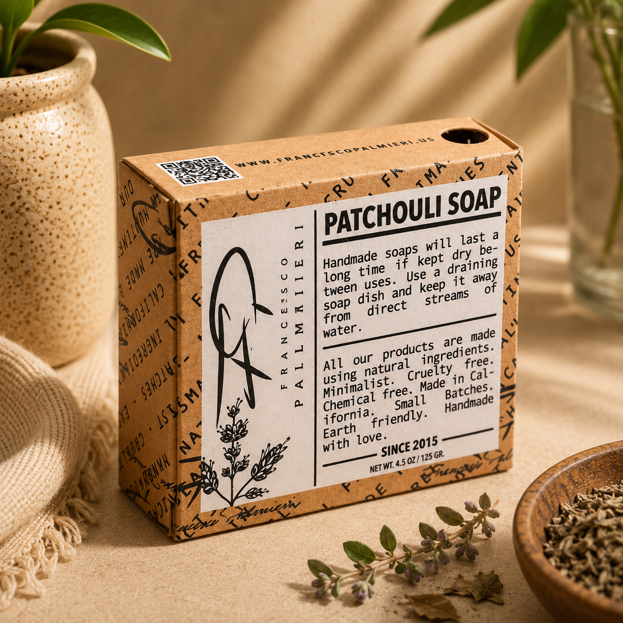 Jabón de Barra Patchouli Harmony