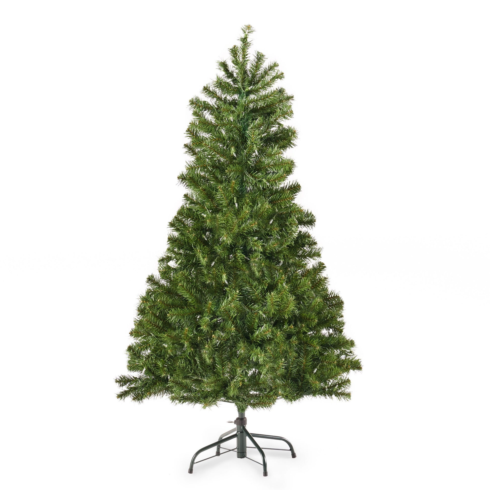 4.5' Hinged Tree with 200 Clear Lights-UL,Dia:32 - Korvel