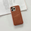Coque de téléphone en cuir PU premium avec emplacement pour carte pour modèles d'iPhone