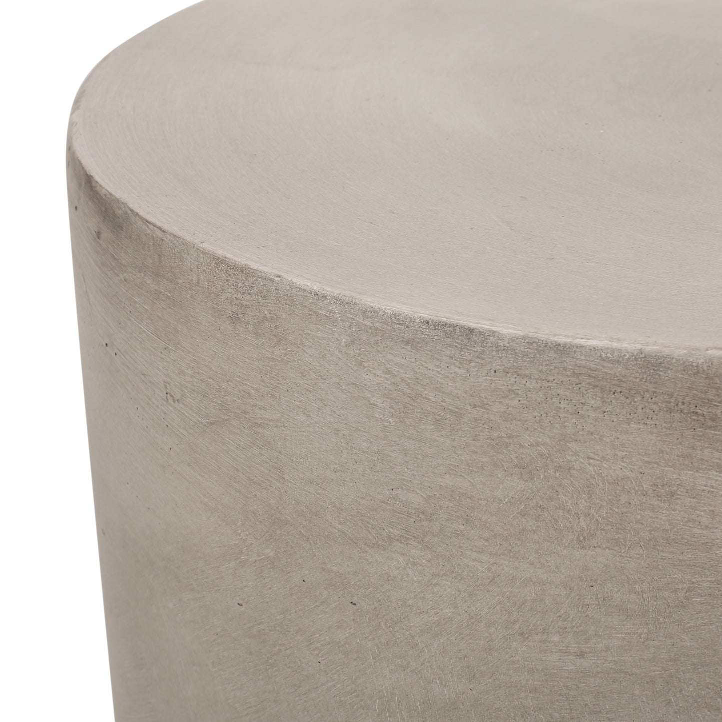Light Gray Concrete Side Table
