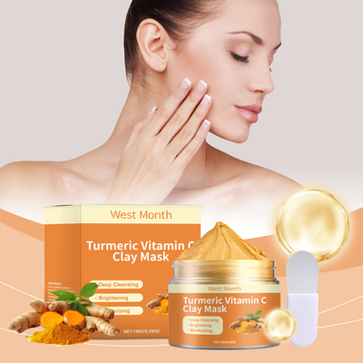 Masque en boue au curcuma et à la vitamine C pour une peau rafraîchie
