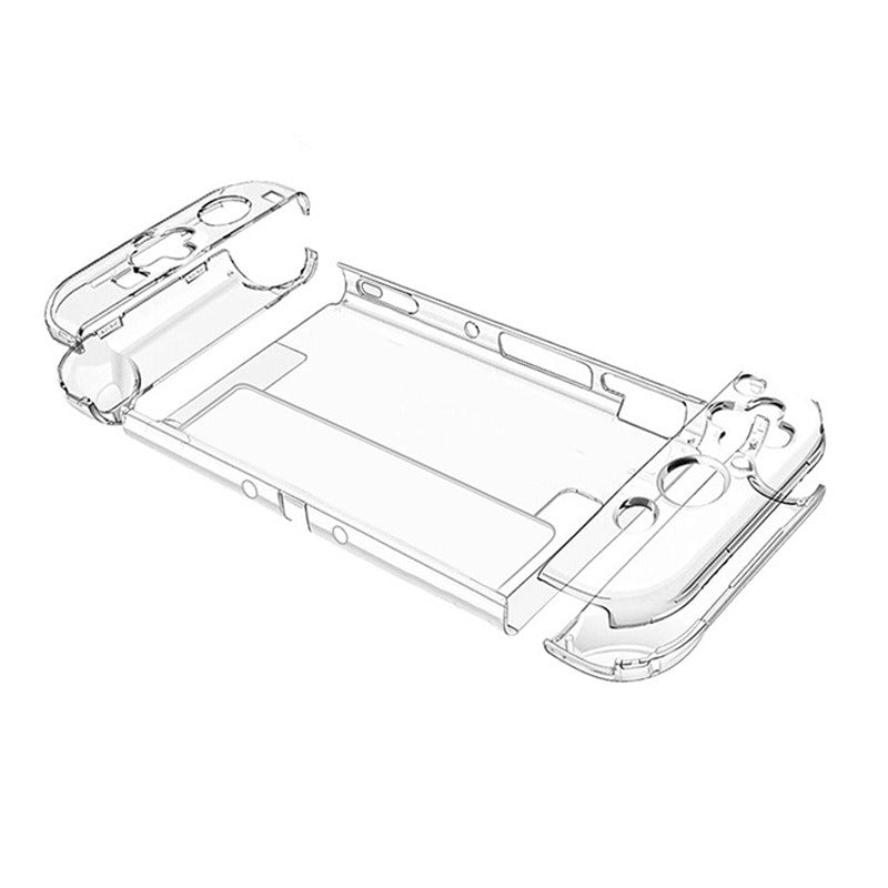 Suitable for Nintendo Switch OLED protective case with bracket NS OLED transparent PC hard case personalized crystal case - Korvel