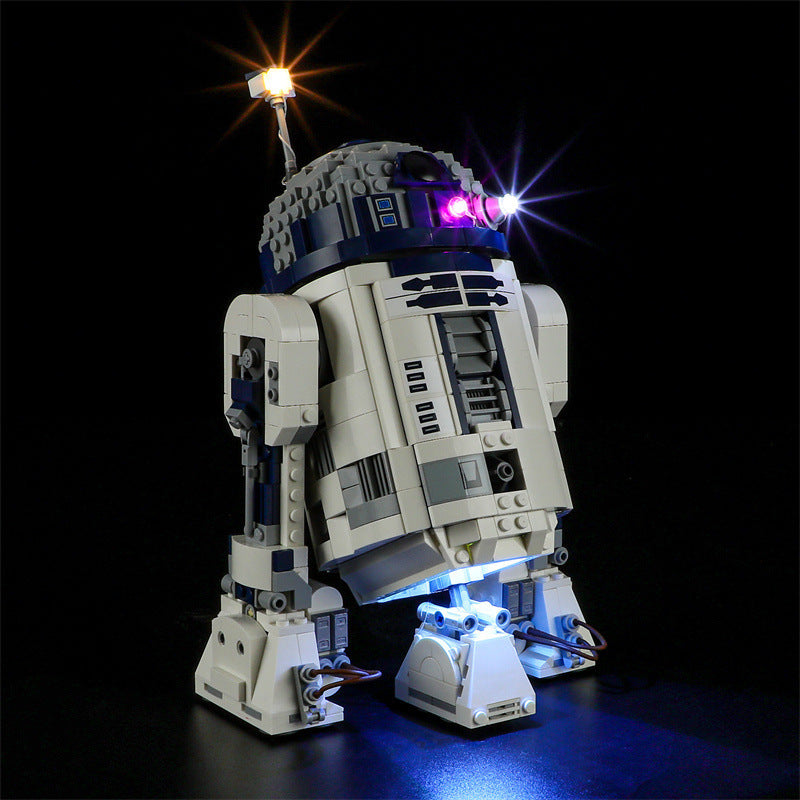 YEABRICKS is compatible with LEGO 75379 Star Wars R2-D2 LED lighting, building block toys, assembly lights - Korvel