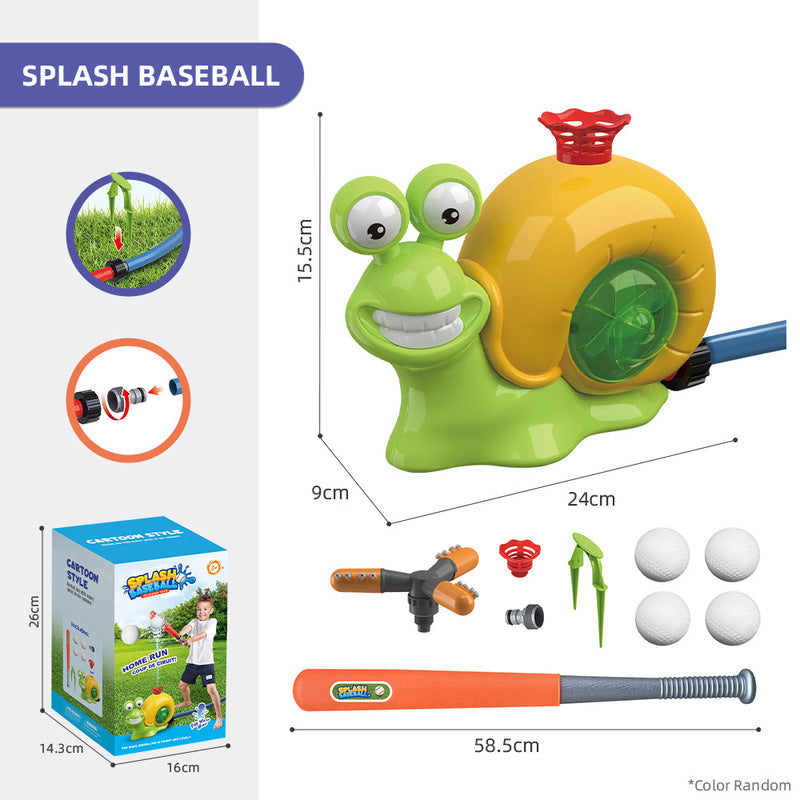 Cartoon snail sprinkler for boys and girls, summer garden lawn, water - spraying toys, fun pool party, backyard - Korvel