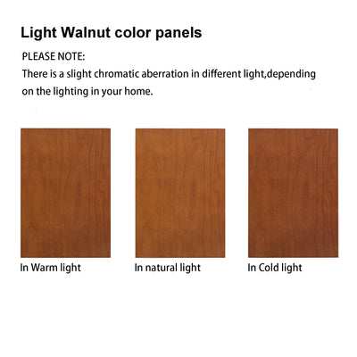 Elegant Walnut Lighting Curio Cabinet with Adjustable Shelves