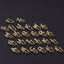 26 English letters micro inlaid zircon nose clip fake nose ring without hole puncture nose ornament - Korvel