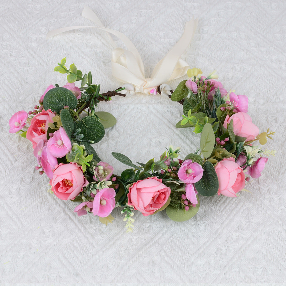Elegant Flower Garland Hair Wreath for Special Occasions