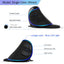 Delux M618 PLUS Ergonomics Vertical Gaming Mouse 6 Buttons 4000 DPI RGB Wired/Wireless Right Hand Mice For PC Laptop Computer - Korvel