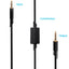 Suitable for Logitech ASTRO A10 A40 gaming headphones Ps4 connection cable headphone audio cable - Korvel
