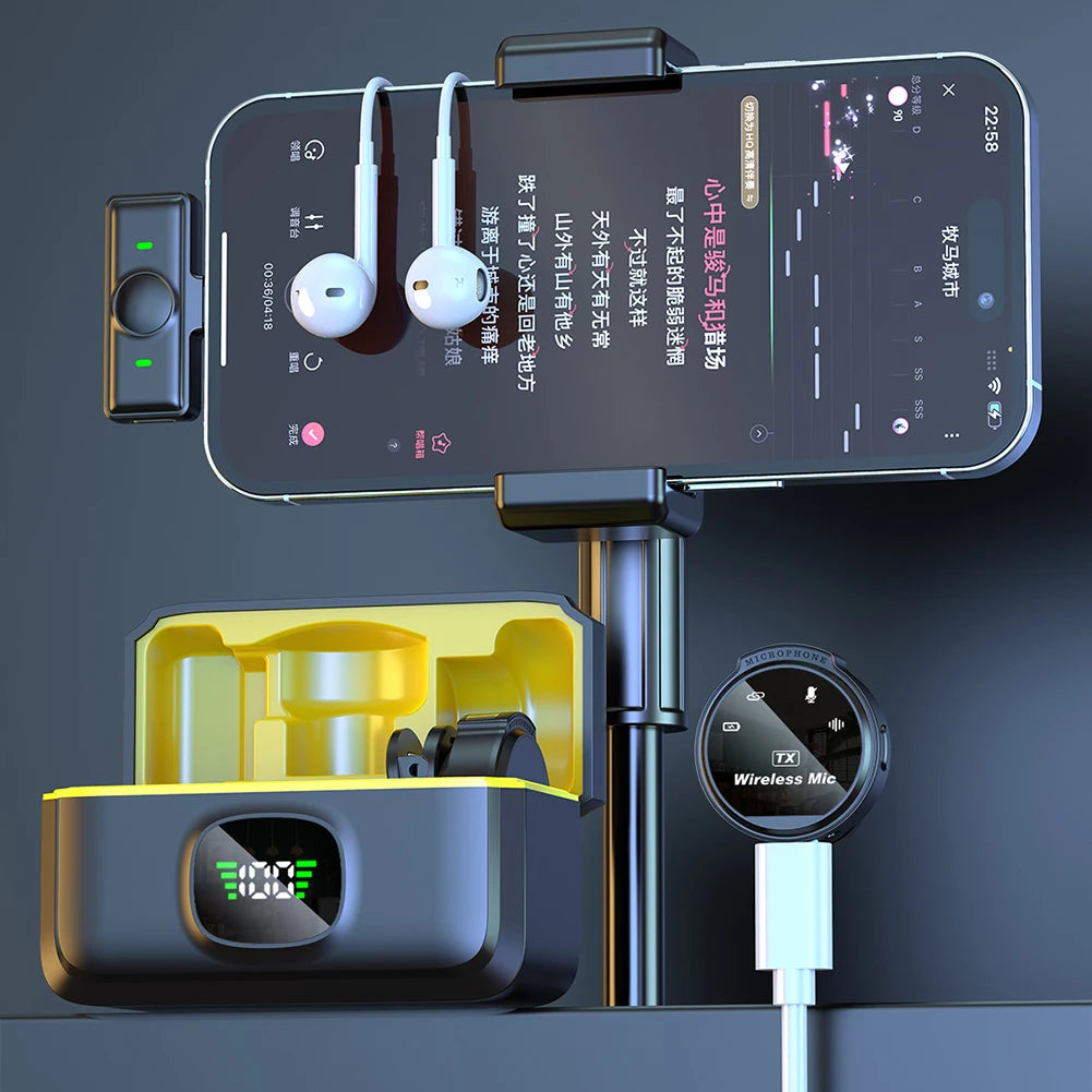Wireless Lapel Microphone for USB-C/iOS - 50m Range