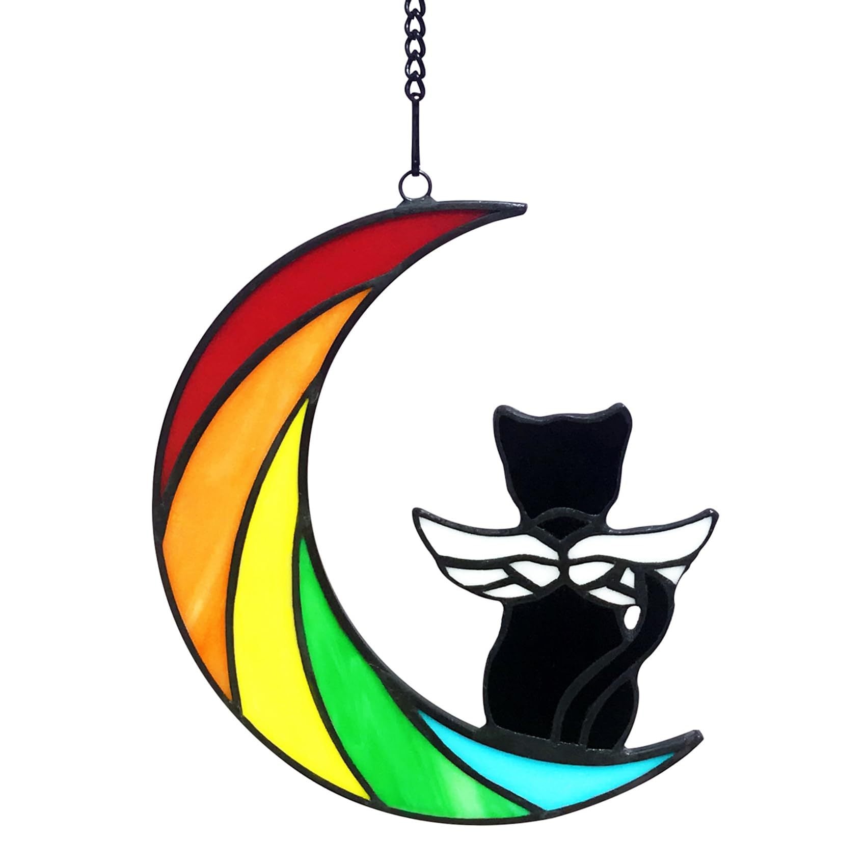 Cat enthusiast commemorative gift cute cat acrylic flat home window wall outdoor decoration pendant - Korvel