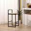Set of 2 Bar Stools with Back Paper Rope Woven Counter Height Dining Chairs for Kitchen Home (Paper Rope with Back) - Korvel