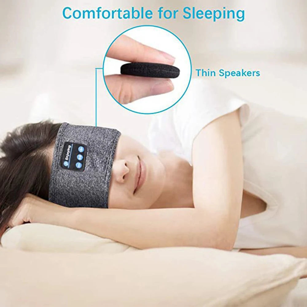 Bluetooth Music Sleep Eye Mask Headband Bluetooth Sports Headband Call Headband Yoga Headband - Korvel