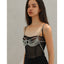Cadena Corset Mariposa Minimalista con Perlas Imitación