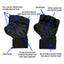 Weightlifting mountaineering cycling fighting winding wristbands anti slip silicone fitness gloves - Korvel