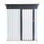 Abri de jardin en métal XWT016 - Gris et blanc 5x3x6ft