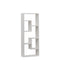 Bookshelf, Freestanding Wood Open Bookcase with 5 Cubes, with 2 keyhole hangers, Home Office Décor Rectangular Storage - Korvel