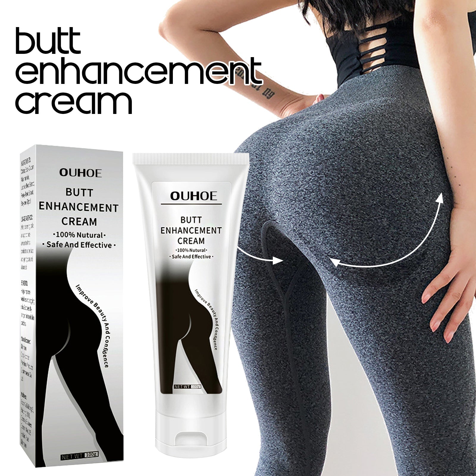 Hip Lift Cream, Firming Moisturizing Massage Slimming Hips Treatment Cream - Korvel