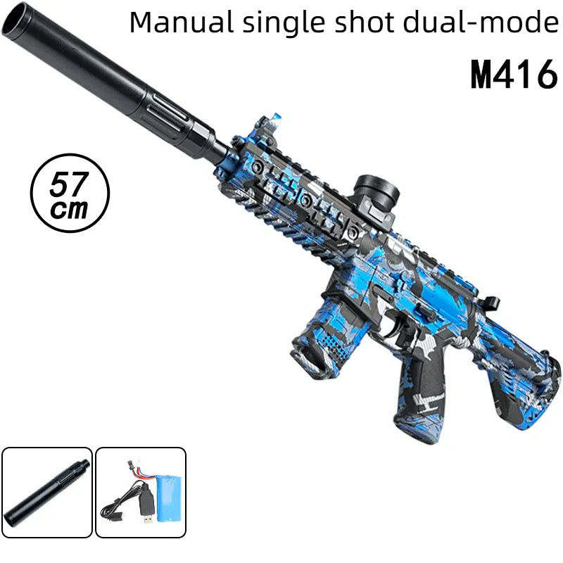 Pistolet à billes souples électrique MP5 Crystal à grande vitesse