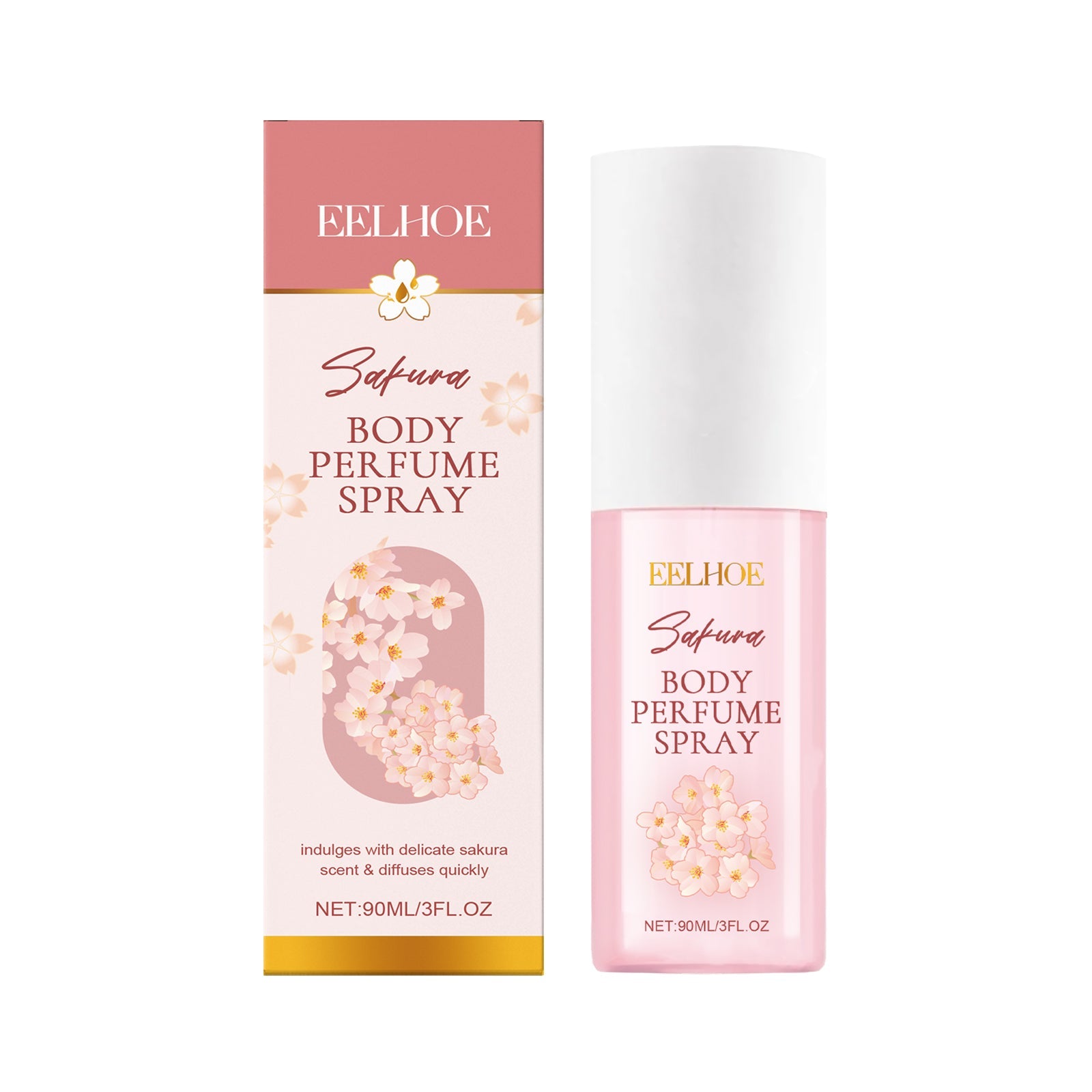 Cherry Blossom Body Perfume Spray Keeps Fragrance Fresh And Gentle Moisturizing Skin Moisturizing Spray - Korvel