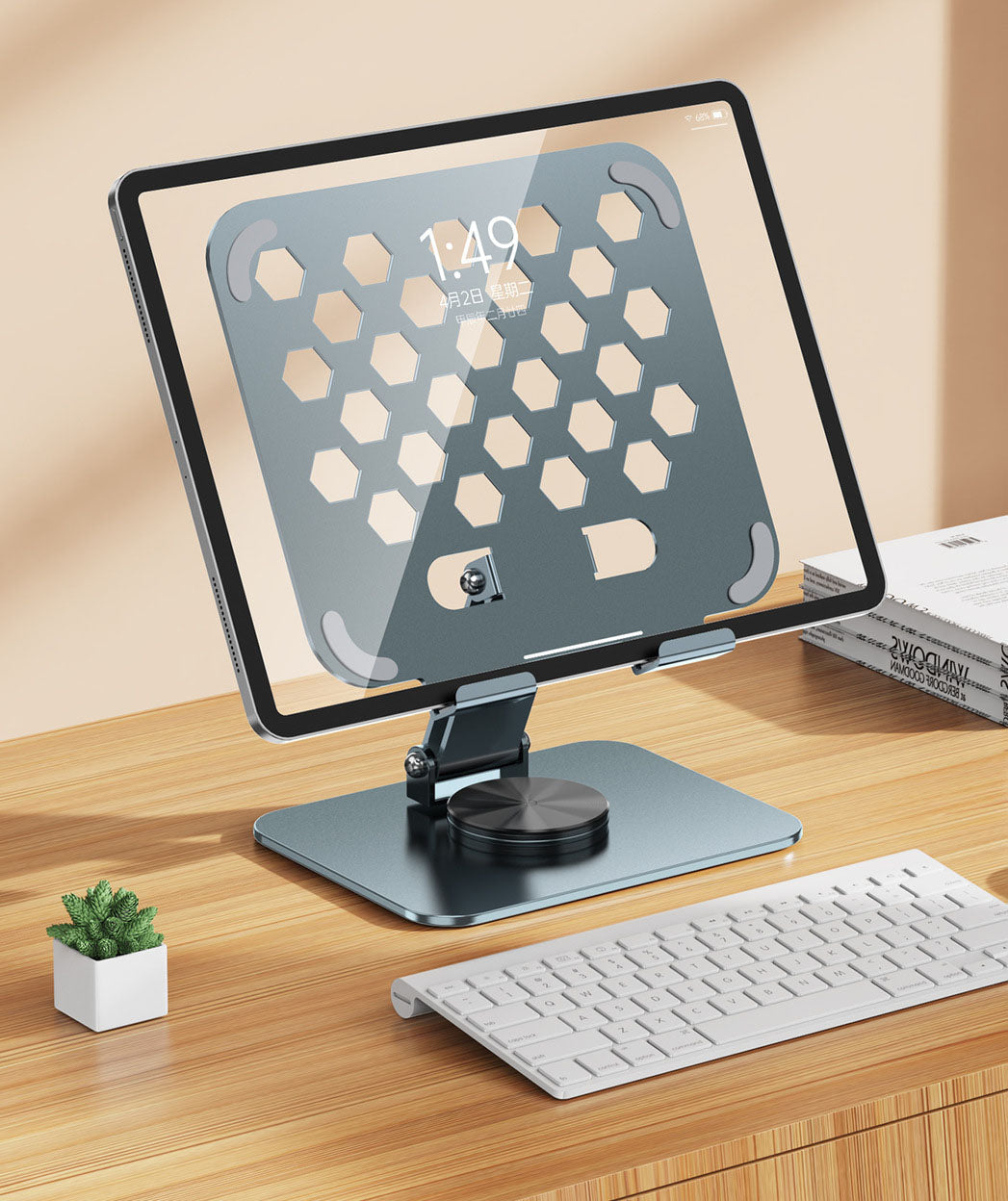 360-Degree Rotating Tablet Stand for Enhanced Viewing