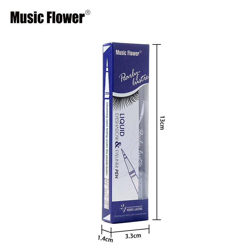 Juego de Lápices de Delineador de Ojos con Brillo de 6 Colores Music Flower