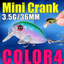 AFISHLURE  36mm 3.5g Crank Bait Hard Plastic Artificial Fishing Lure Fake carp Pesca  Wobbler Leurre Peche  Isca - Korvel