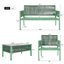 Ensemble de meubles d'extérieur premium avec table en verre trempé