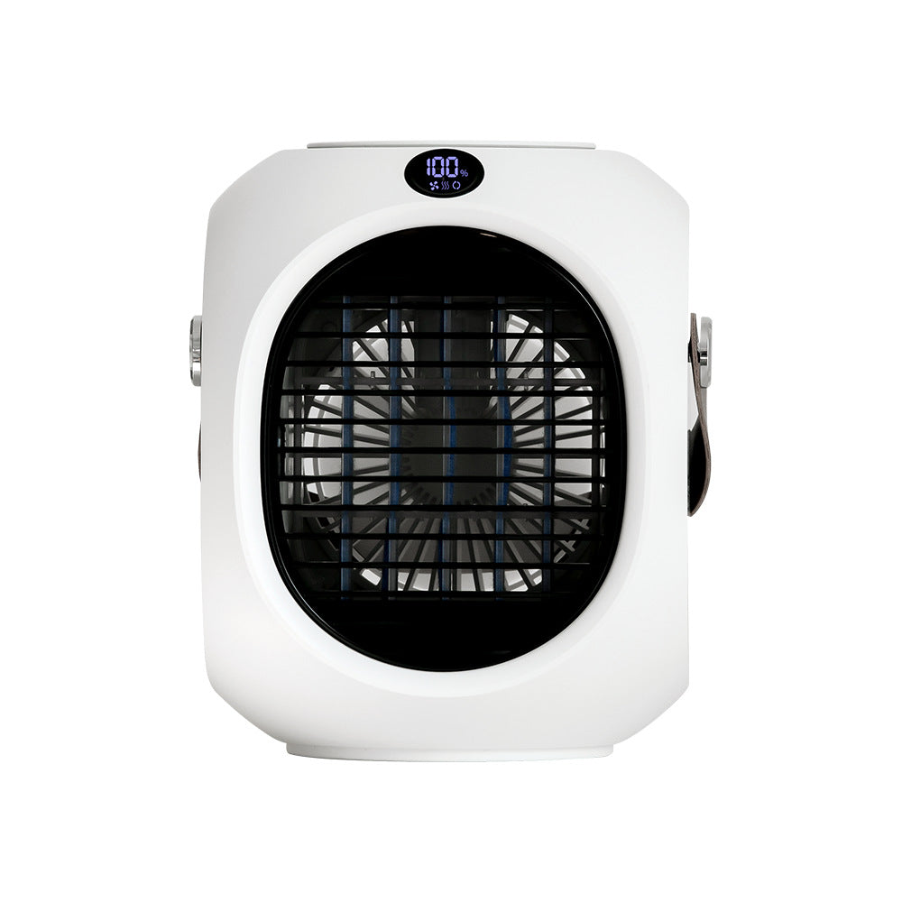 New Water-Cooled Mini Air-Conditioning Fan Portable Portable Refrigeration Shaking Head Fan Desktop Spray Small Air Cooler - Korvel