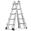 Aluminum Multi-Position Ladder with Wheels - 22 FT, 300 lbs Capacity