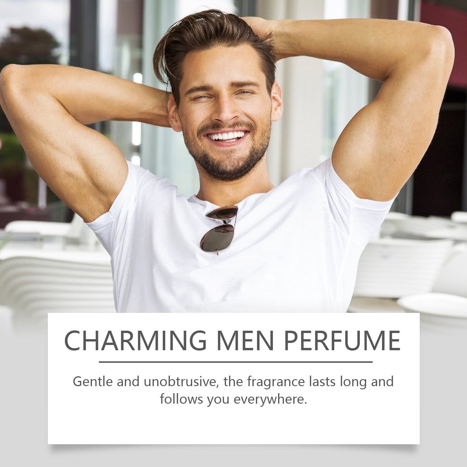 Men's Floral Pheromones Fragrance Lasting Fragrance Exudes Male Charm Niche Wooden Portable Ball Bearing Perfume - Korvel