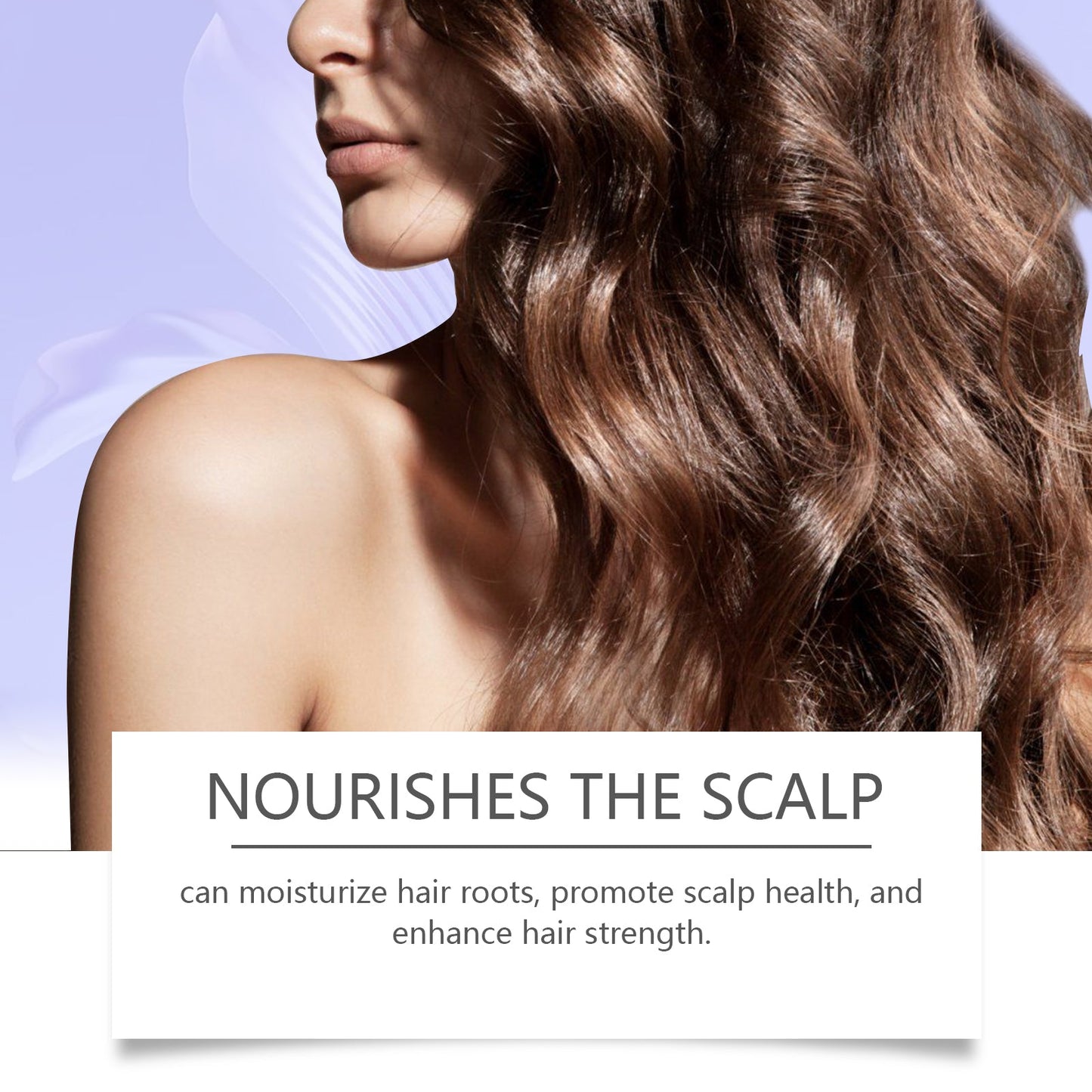 Essence capillaire grise douce pour l'hydratation et le soin des couleurs