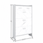 High Glossy Marble Color Shoe Rack with 3 Doors and 2 Drawers