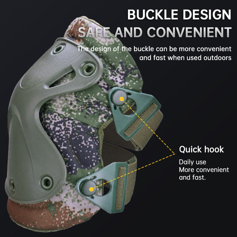 Tactical Knee Protector CS Kit Military Training Knee Protector Training Starry Sky Outdoor Cycling Plus Knee Protector Four Pie - Korvel