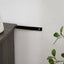 Mantel Stone modern entertainment console, manually stacked stone surrounds open storage space, gray - Korvel