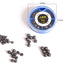 LEO 4 Sizes Mini Round Fishing Lead Weights Set Split Lead  Sinkers Weight 0.6g 1g 1.5g 1.8g - Korvel