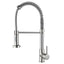 All copper rotatable cold and hot water dual mode sink, kitchen spring faucet - Korvel