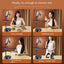 Mobile Phone Overhead Shooting Stand for Food Photography, Drawing, and Live Streaming - Adjustable Dual-Camera Position Desktop Phone Holder with Fill Light - Korvel
