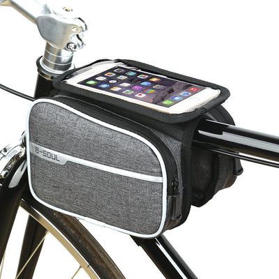 B-SOUL Bicycle Bag Front Beam Bag Mountain Bike Bag Touch Screen Mobile Phone Bag Upper Tube Bag Riding Equipment Accessories - Korvel