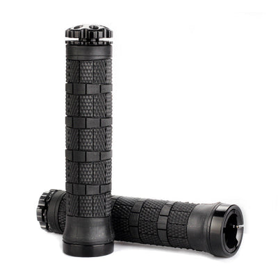 Mountain Bike Rubber Handle Aluminum Alloy Integrated Plug Lock Handle Riding Equipment Accessories - Korvel
