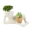 Funny Resin Succulent Pot: Relaxing - pose Figure with Pot Planter, Drainage Hole, Ideal for Succulents and Cacti - Korvel