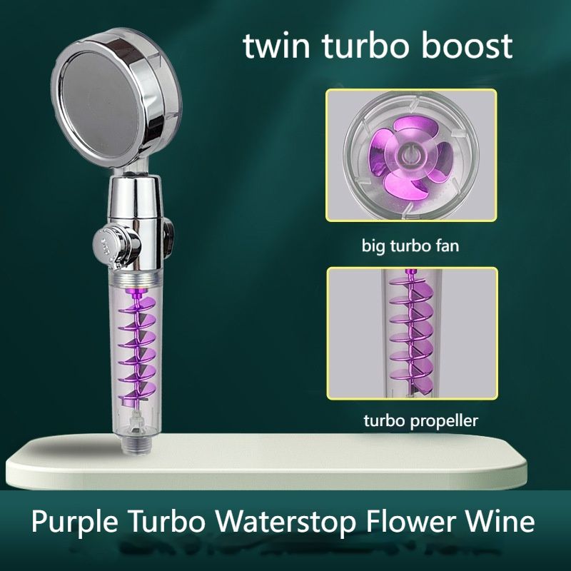 Premium Handheld Shower Head with Turbo Cyclone Filtration