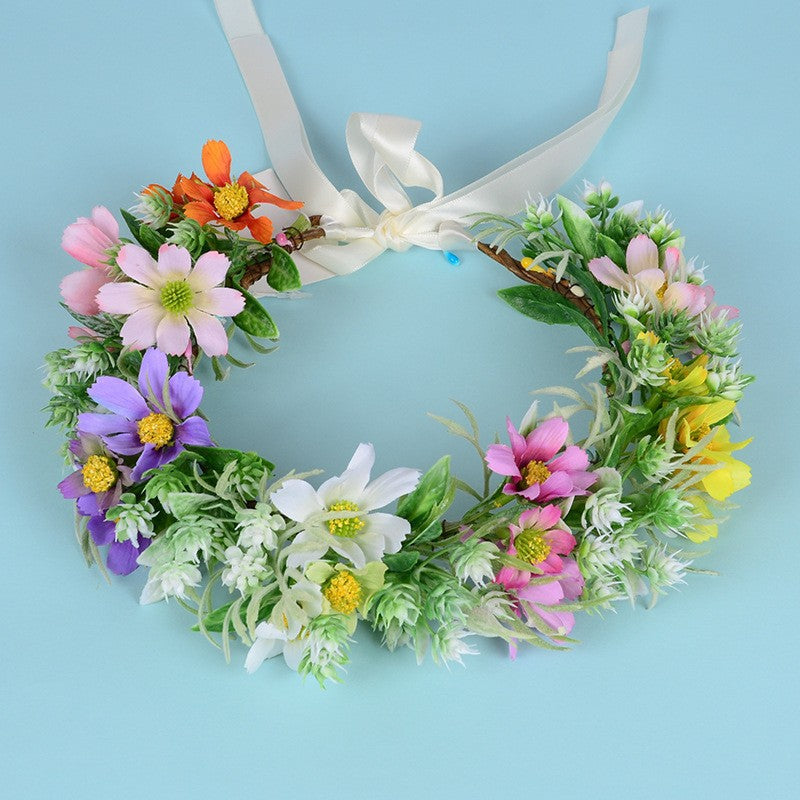 Hawaiian Seaside Floral Wreath Headwear