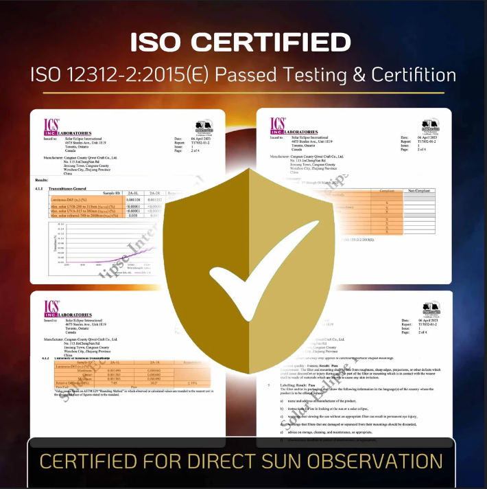 10 Pack Solar Eclipse Glasses - ISO Certified Safe Viewing