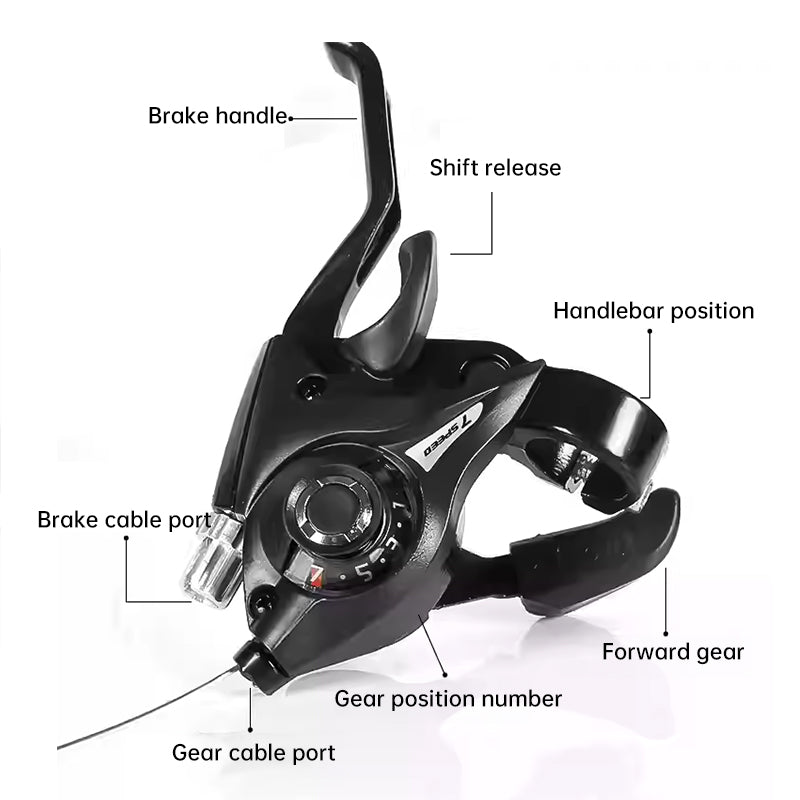 Experience the super smooth 21-speed MTB shifter & brake, enhancing your trekking. - Korvel