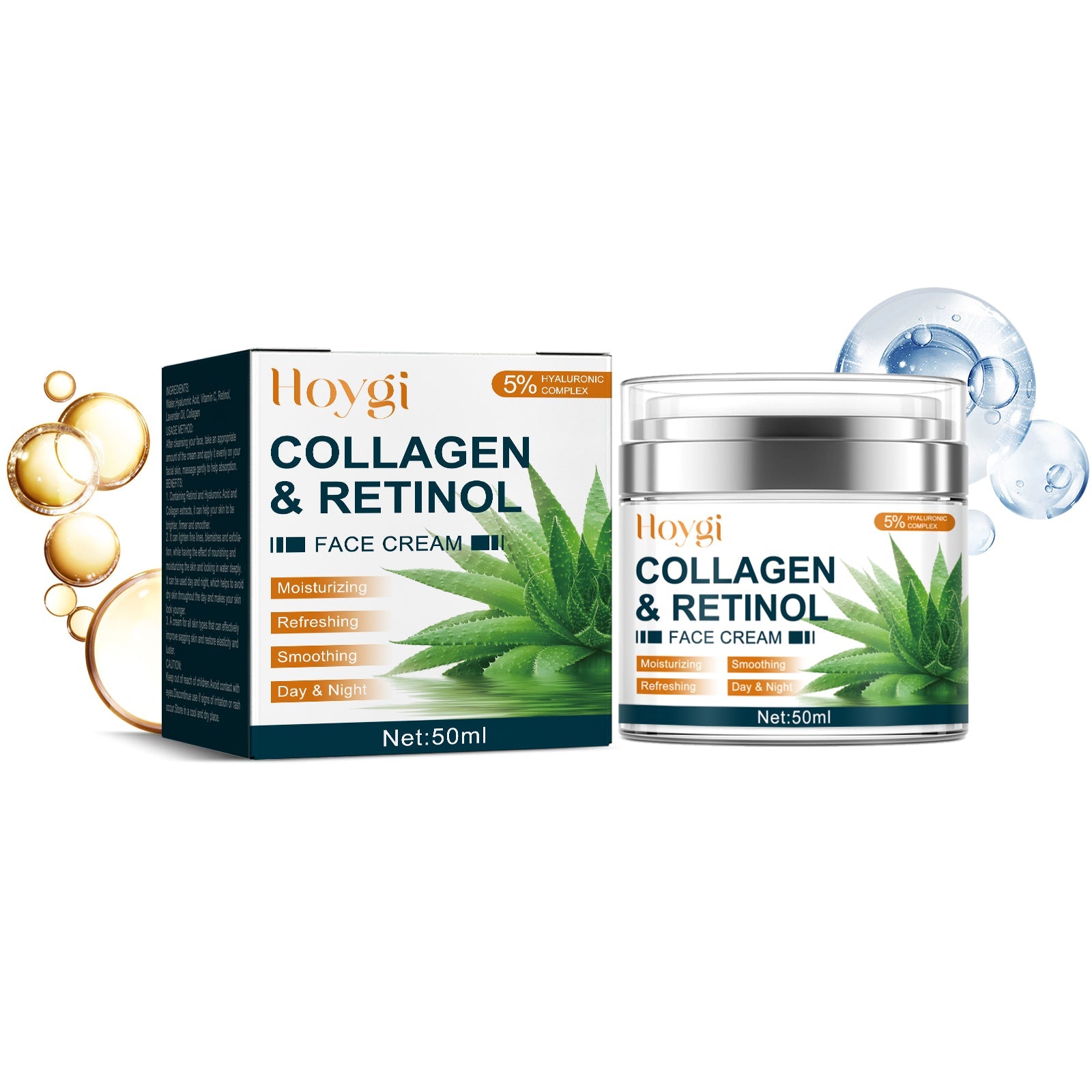 Collagen Retinol Facial Moisturizer Reduces Fine Lines, Hydrates, Anti-Wrinkle, Firming And Firming Skin - Korvel